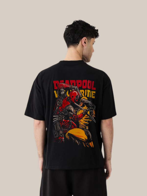 Deadpool vs Wolverine Oversized T-Shirt