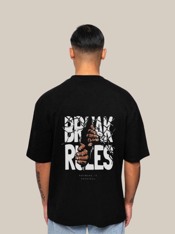 Break Rules Oversized Streetwear T-Shirt